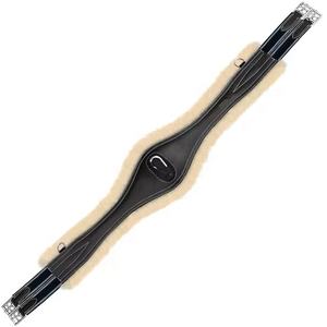 อุปกรณ์รัดเอวม้าแบบยืดหยุ่นสำหรับงานหนัก ยี่ห้อ EQUIHAWK บุหนานุ่มด้วยขนสัตว์ หัวเข็มขัดสแตนเลส รุ่นหนังแท้แบบไม่มีแผ่นรอง - Product Image 3