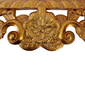 Miroir mural ovale en teck sculpté à la main de luxe avec bordure encadrée de 5,0 mm d'épaisseur, construction durable, style baroque classique - Product Image 4