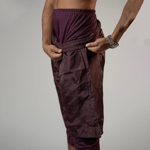 Most Trendy Awrah Covering Shorts for Muslim Men Double <b>Layer</b> Swimwear Knee Length High Waist Inner Compression Activewear Short - Product Image 3