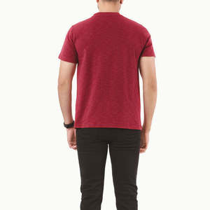 HIFFU SPORTS WEAR Camiseta de Manga Larga para Hombre, Color Rojo Sólido, Cuello Redondo, Corte Regular, Informal, 100% Algodón Tejido, Logotipo Personalizado, Secado Rápido - Product Image 6