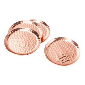 Custom Bulk Round Hammered Brass <b>Coasters</b> <b>Gold</b> Finished Metal Drink <b>Coasters</b> for Coffee Cup Bar & Modern Table Decoration - Product Image 5