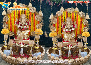 Traditional Hindu Wedding Entry Decor With Ganesha Foyer Ganesha Decor for Wedding Traditional Wedding Entrance Decoration - Product Image 4