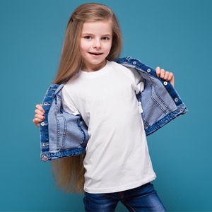 T-shirt blanc à manches longues et col rond, coupe ajustée, 100% coton jersey tricoté, couleur unie, décontracté, unisexe, toutes saisons - Product Image 2