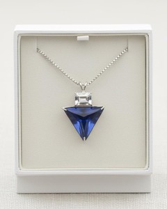 Collar con Colgante de Cuarzo Azul Natural en Forma de Cometa, Ajustable de 14 a 24 Pulgadas, Joyería de Piedra de Cristal, Regalo Hecho a Mano - Product Image 4