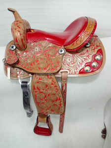ROYAL INTERNATIONAL RI003 Silla de Montar Occidental de Cuero para Caballo Fabricada en Uttar Pradesh - Product Image 3