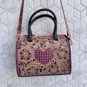 2026 Latest Designer Hand Tooled Carving Leather Speedy Handbag Gypsy Boho <b>Shoulder</b> Handmade Western Stylish Women Uses Bag - Product Image 1