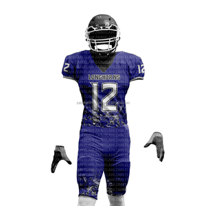 2025 ODM OEM Elahi Marke Komfortables Leichtgewicht American Football Trikot Uniform Herren Erwachsene Bedrucktes Muster Antibakteriell 100% - Product Image 2