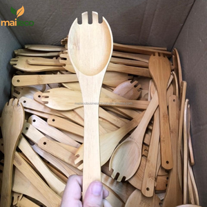 Fabricant Ensemble de coutellerie en bambou réutilisable Ensembles de couverts comprenant couteau fourchette cuillère baguettes et paille - Product Image 2