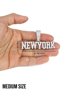 Colgante de Hip Hop con Moissanita, Personalizado con Letra Inicial, Chapado en Plata 925, Colgante de Moissanita para Hombre, Estilo Rapper, Brillante - Product Image 2