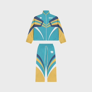Custom <b>Retro</b> Racing <b>Tracksuit</b> Men 2 Piece Set Vintage Y2K Streetwear Full Zip Jacket Wide Leg Track Pants Sportswear Set - Product Image 3