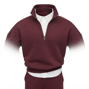 Sweat-shirt à capuche zippé coupe classique vierge 100% coton molletonné uni personnalisable par impression et broderie automne écologique - Product Image 4