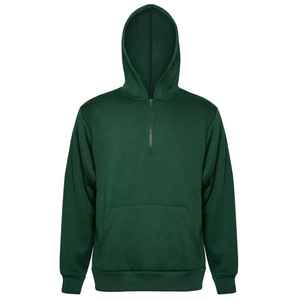 Sweat-shirt décontracté en coton tricoté bleu pour homme, coupe classique, avec fermeture éclair quart de tour et poche avant, idéal pour l'automne - Product Image 4