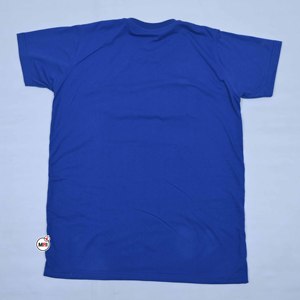 Finer Logo Chenille Embroidery <b>Patchwork</b> T-Shirts Womens Crew Neck Regular Fit Cotton Jersey Casual Short Sleeve Summer Blue - Product Image 5