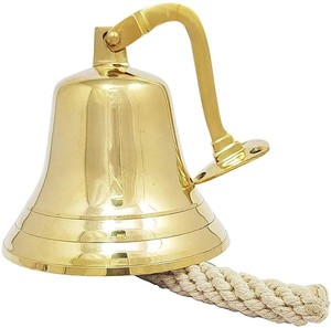 Handcrafted <b>Brass</b> Wall Hanging <b>Bell</b> for Home Temple Entrance Balcony Garden Door Decor Vintage Hanging <b>Bell</b> - Product Image 3
