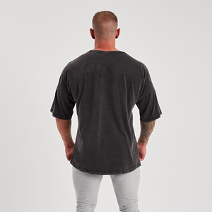 Vintage Distressed Acid Wash Custom Graphic Men's T-Shirts 100% Cotton With Silk Screen Printing Tees Cheap Price OEM - Product Image 3