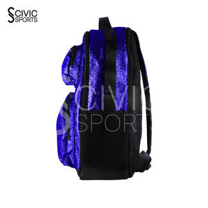 Sac à dos zippé Civic Sports Custom, nouveau design, imperméable, transparent, paillettes brillantes, couleurs bonbons, vintage, 20-36L - Product Image 5