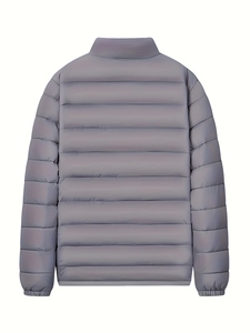 Chaqueta Acolchada para Hombre al por Mayor, Nuevo Diseño, Chaqueta Bomber Acolchada de Moda con Capucha, Abrigo Impermeable Blanco con Burbujas y Piel para Invierno - Product Image 2