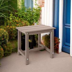 Modern One-Tier Square Outdoor Side <b>Table</b> – Patio <b>Table</b> for Pool, Porch, Backyard & Kitchen Use - Product Image 5