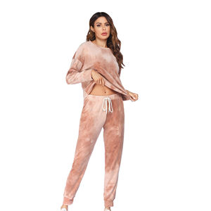 Conjunto Deportivo de Invierno para Mujer, 100% Algodón, Sublimado, Estampado Tie Dye, Transpirable y Personalizable - Product Image 3