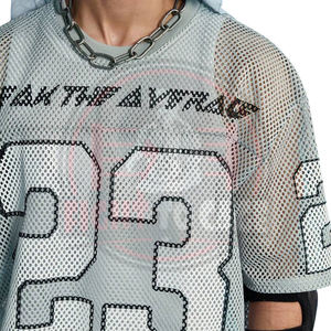 Camisetas Urbanas de Alta Gama para Hombre, Estilo Hip Hop, Oversize, Color Verde, Hombros Caídos, Estampado de Alta Densidad, Malla Transpirable - Product Image 5