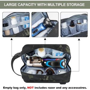 Borsa da Viaggio Tattica per Uomo, Beauty Case Organizer per Rasatura e Cura Personale, Accessori per Doccia, Nero Tattico - Product Image 3