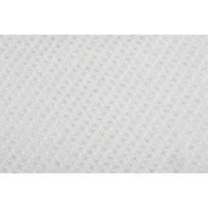 Tissu Georgette Off-White Teintable avec Broderie de Paillettes Dorées, Largeur 44 Pouces, Vendu au Mètre - Product Image 3