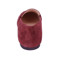 CHOOZII Chaussures élégantes et de qualité pour l'automne et l'hiver, nouveau style, chaussures en daim de chèvre bordeaux, mocassins classiques pour femmes