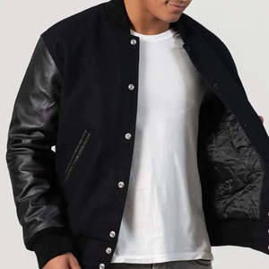 Veste universitaire décontractée pour homme avec logo personnalisé, coupe-vent, respirante, imperméable, impression par décharge, fermeture éclair frontale, qualité OEM supérieure - Product Image 1