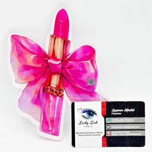 ถาดใส่ขนตาปลอม Lucky Lash TILE สำหรับวันวาเลนไทน์ รับทำโลโก้ตามสั่ง ถาดแม่เหล็กสีชมพูสำหรับลิปสติกและขนตาปลอม - Product Image 5