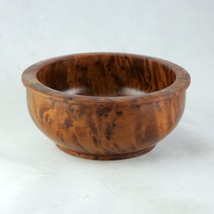 Bol de service en bois, base en bois, couleur naturelle, pour fruits, aliments, nouilles, bol à mélanger - Product Image 6