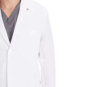 ชุดยูนิฟอร์มพยาบาลสีขาวพร้อมโลโก้แบบกำหนดเอง เสื้อกาวน์แพทย์ ชุดทำงานแพทย์และพยาบาลสำหรับโรงพยาบาล ชุดคลุมทำงานแบบ unisex - Product Image 3