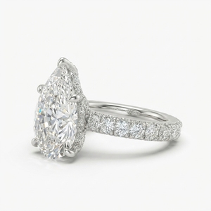 แหวนเพชรแล็บโกรว์ดีไซน์เนอร์ ทองคำขาว 14k สวยหรู สำหรับทั้งชายและหญิง เหมาะสำหรับเป็นแหวนหมั้นหรือแหวนแทนคำมั่นสัญญา - Product Image 2