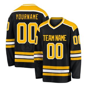 Camiseta Deportiva de Hockey sobre Hielo Elite Negra y Roja, Transpirable, Ligera, de Manga Larga, que Absorbe la Humedad, para Equipo Deportivo - Product Image 6