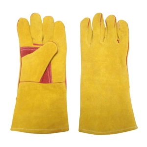 Gants de soudage en cuir de vachette de qualité supérieure, gants de travail robustes pour soudeurs industriels, protection des mains pour travaux lourds - Product Image 1