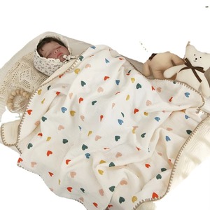Ventes en gros de couvertures pour bébés en coton doux rectangulaires en mousseline - Product Image 1