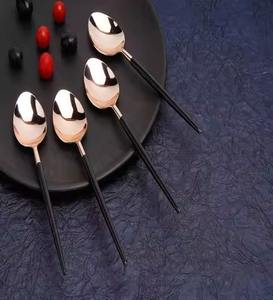 Ensemble de couverts élégants en métal, cuillère, fourchette, couteau, vaisselle de luxe en acier inoxydable, ustensiles de table pour hôtel, restaurant, cuisine, table - Product Image 6