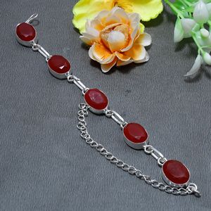 Natural Onyx Gemstone <b>Bracelet</b>, 925 Sterling Silver Plated <b>Bracelet</b>, Handmade Jewelry - Product Image 4