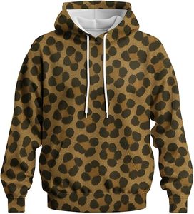 Sudadera con Capucha para Hombre, Diseño de Leopardo, Corte Regular, Tejido de Poliéster, Estilo Casual, Otoño 2026 - Product Image 4