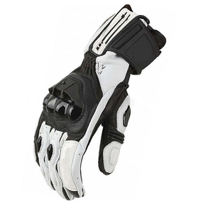 Sporty <b>Leather</b> Wrist-Length <b>Gloves</b> Breathable Unlined For Motorcycle Cycling <b>Men</b> Spring Autumn Use Black Black <b>Men's</b> Motorcycle - Product Image 5