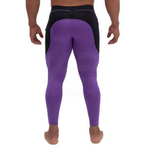 Wholesale <b>Hot</b> Sale Fitness Sweat-wicking Colorfast Running Yoga <b>Leggings</b> Elastic Waist Quick Dry Stretchy Breathable Men's - Product Image 3