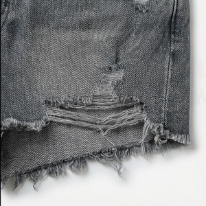 Shorts en jean élégants pour femmes, taille ajustée, déchirés, style estival décontracté, streetwear, couleur personnalisable, tenues chics - Product Image 6