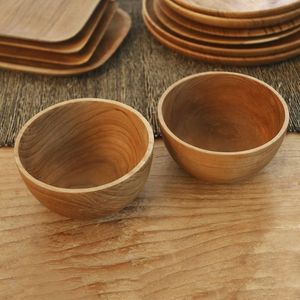 Tazón pequeño de madera personalizado multiusos para la cena, el almuerzo, vajilla, tazón pequeño de madera pulida, accesorios de madera para la cocina - Product Image 1