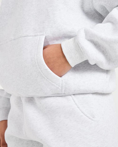 Sudaderas con capucha y cuello redondo para mujer, de alta calidad, al por mayor, con logo frontal personalizado, mangas caídas, puños y dobladillo acanalados, cómodas y transpirables - Product Image 4