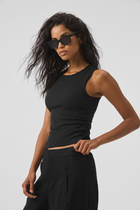 Camiseta sin mangas informal para mujer, color sólido, ajustada, sin mangas, a la moda, deportiva - Product Image 2