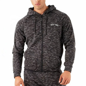Sudadera con capucha personalizada para hombre, estilo streetwear, con cremallera, mezcla de algodón grueso, proveedor OEM ODM, tallas grandes, sudadera con capucha personalizada para hombre - Product Image 1