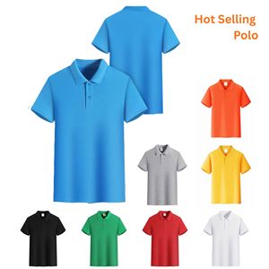 Camiseta OEM de Talla Grande, Tejida, 100% Algodón, con Cuello, Manga Corta, Informal, con Abertura Lateral, para Verano, Ropa de Trabajo, 180g, 32 Hilos, Súper Suave, Color Sólido - Product Image 1