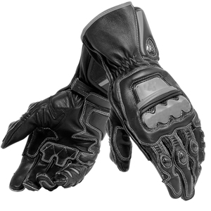 Gants de moto en cuir personnalisables pour hommes et femmes, imperméables, compatibles écran tactile, gants de moto à doigts entiers - Product Image 1