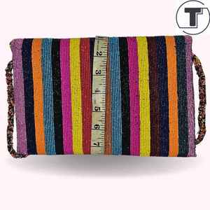 Sac à main perlé fait main de luxe pour femme, accessoires de mode de créateur, vente en gros, sac cadeau perlé élégant pour femme - Product Image 6