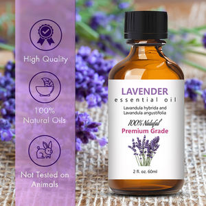 Huile essentielle de lavande 100% naturelle et biologique Homegu, 4 oz en vrac, pour diffuseur, soin de la peau et <span class=keywords><strong>massage</strong></span> aromatique - Product Image 3