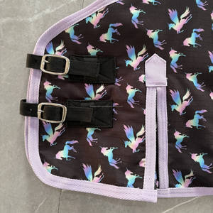 Diseño de unicornio de la mejor calidad, ideal en miniatura, peso ligero, alfombras de caballo, manta de 100 gramos, relleno de poliéster ligero - Product Image 5